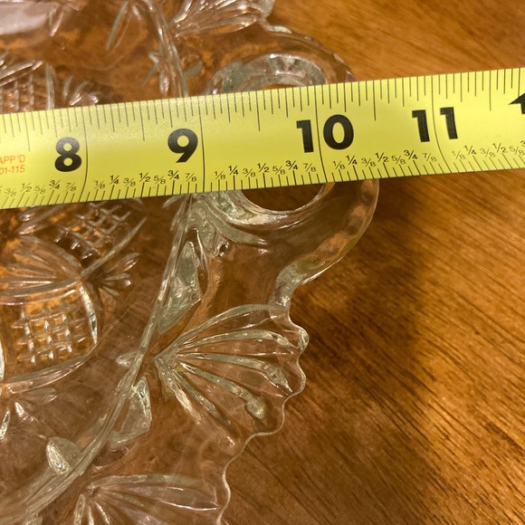 Parisi Cut Glass Tray, Footed and Handled Dish - Deep Base for Food and Display - Picture 14 of 14